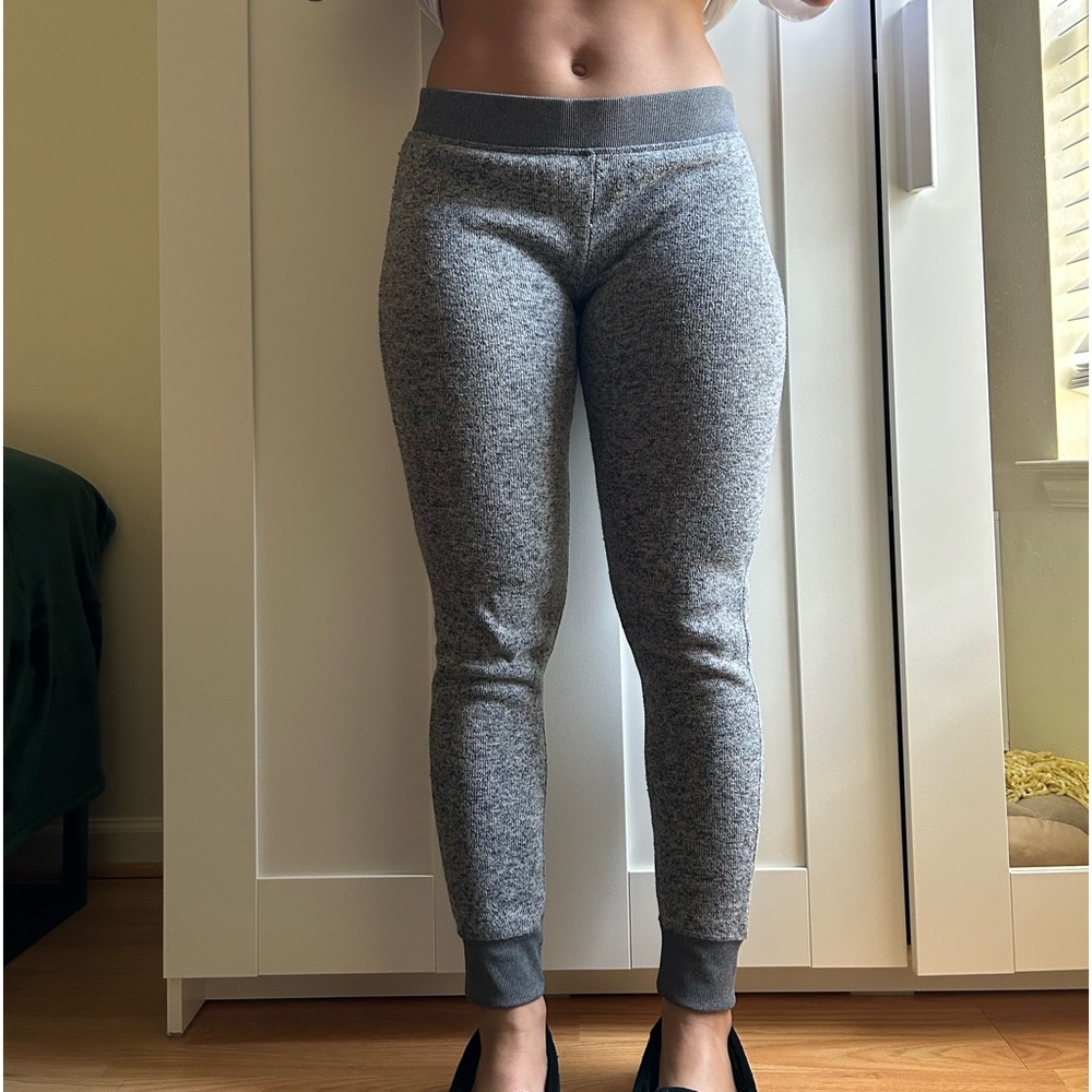 Knitted Fleece Jogger Pants